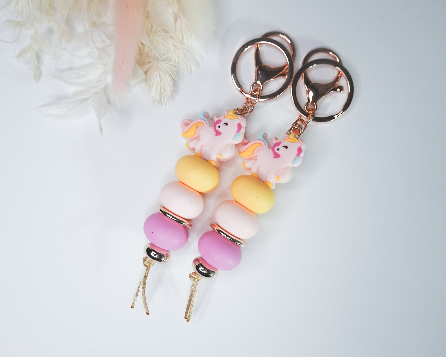 Unicorn Pink Keyring