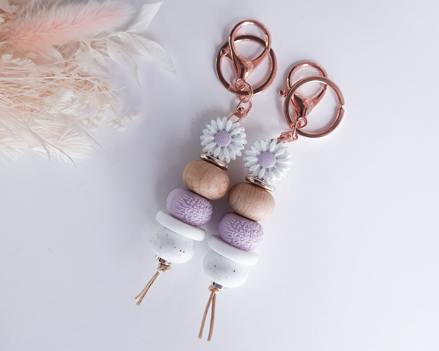 Speckle Daisy Keyrings