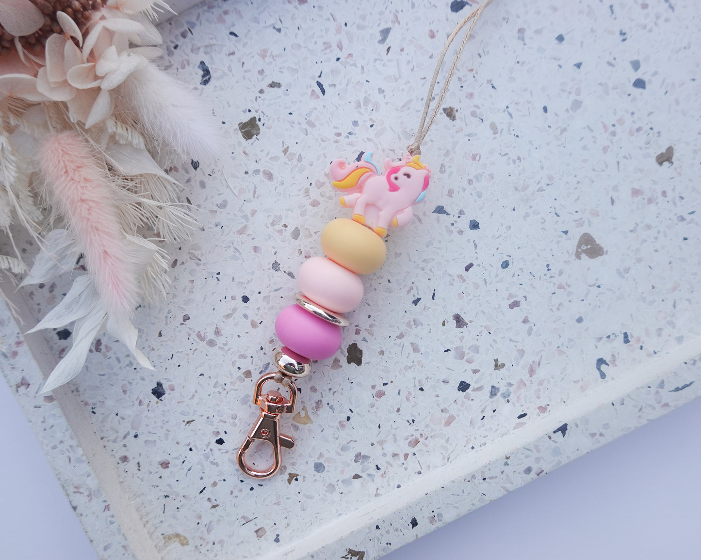 Unicorn Pink Lanyard