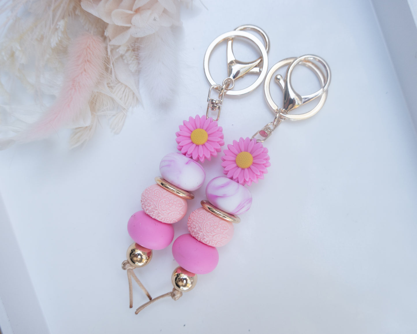 Pink on Pink Keyring
