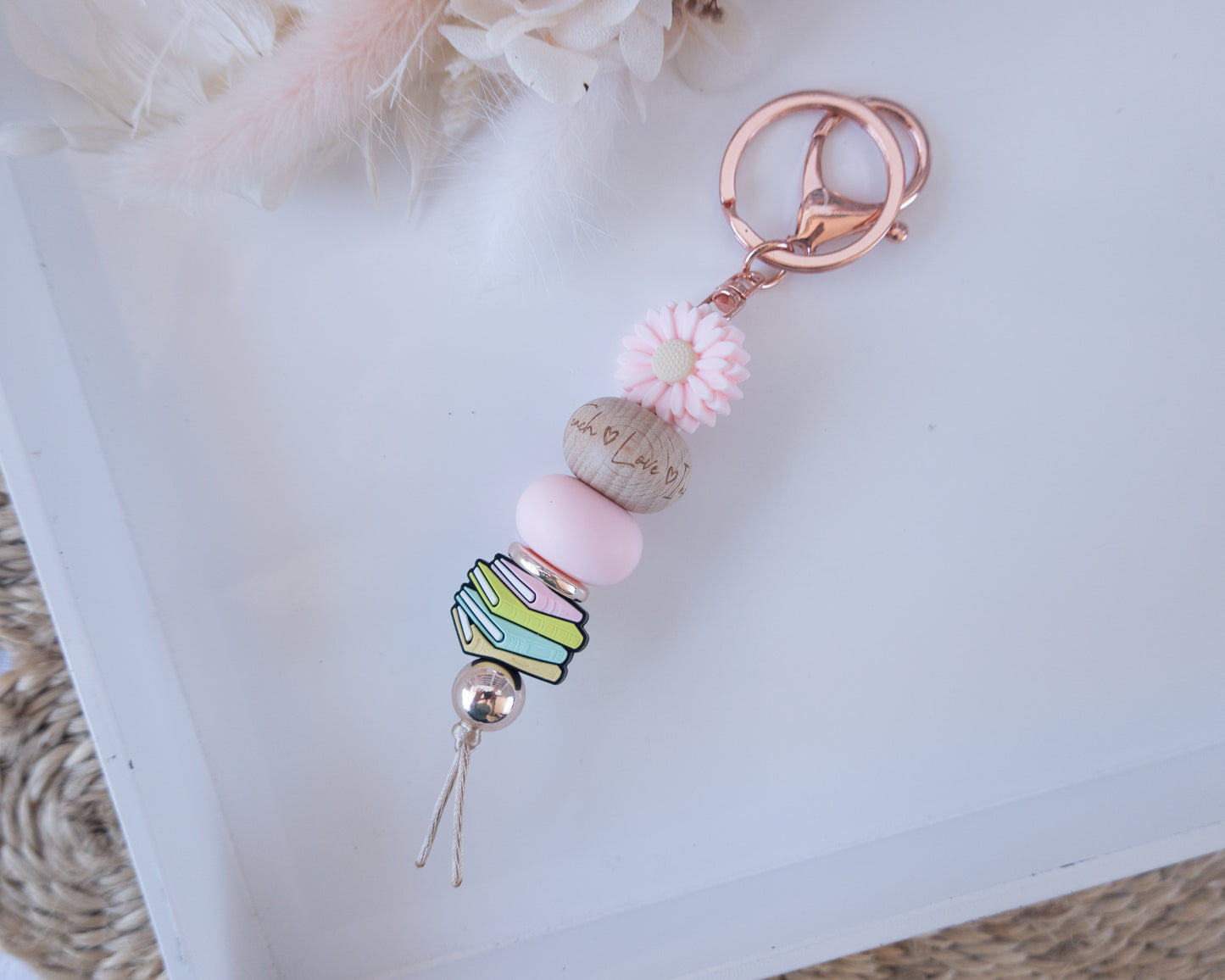 Daisy Book Teach Keyring