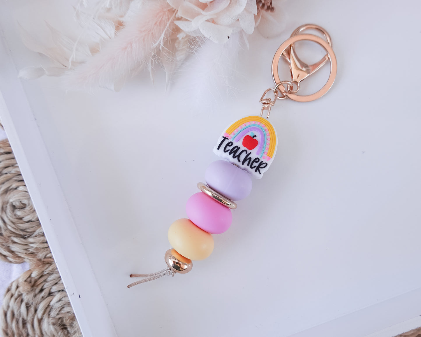 Rainbow Teach Keyring