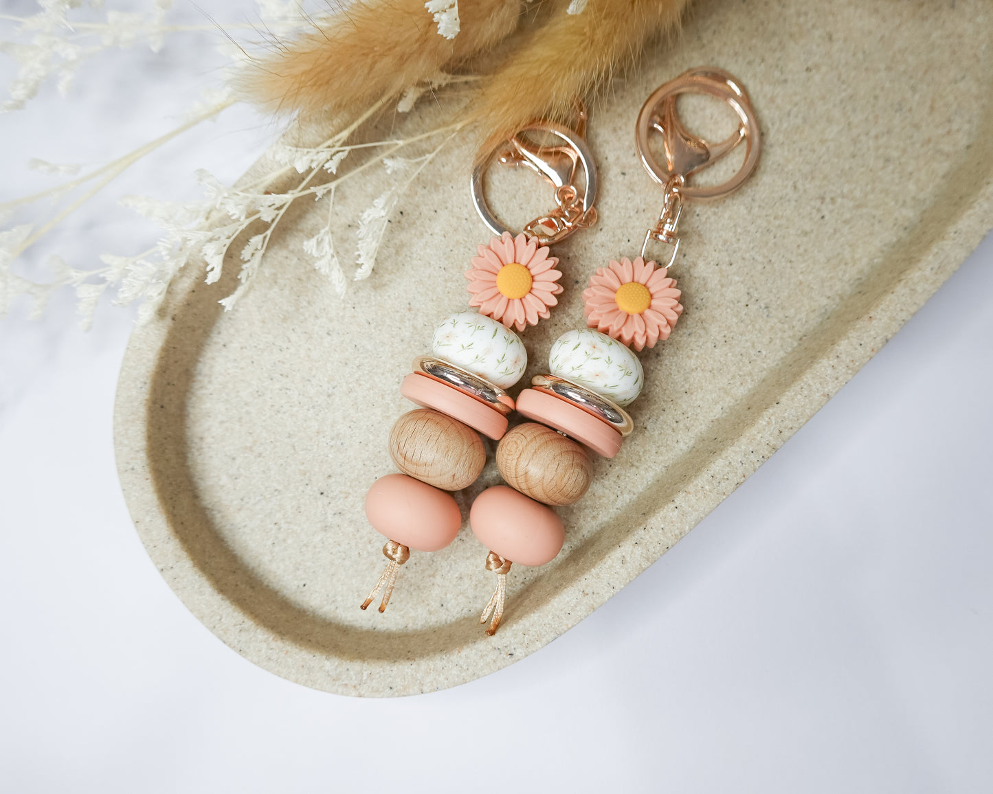 Chloe Peach Keyring