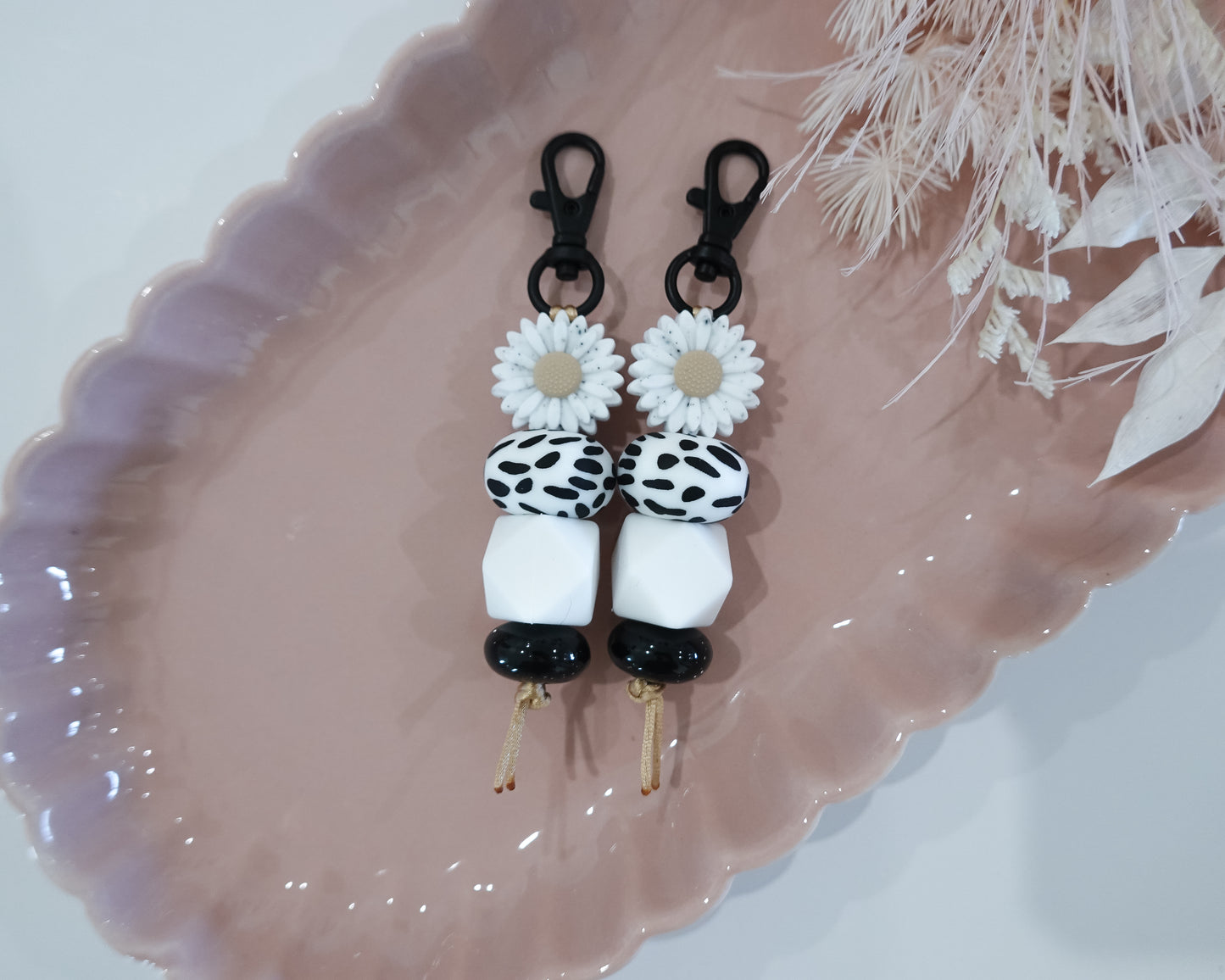 Mini White Keyring