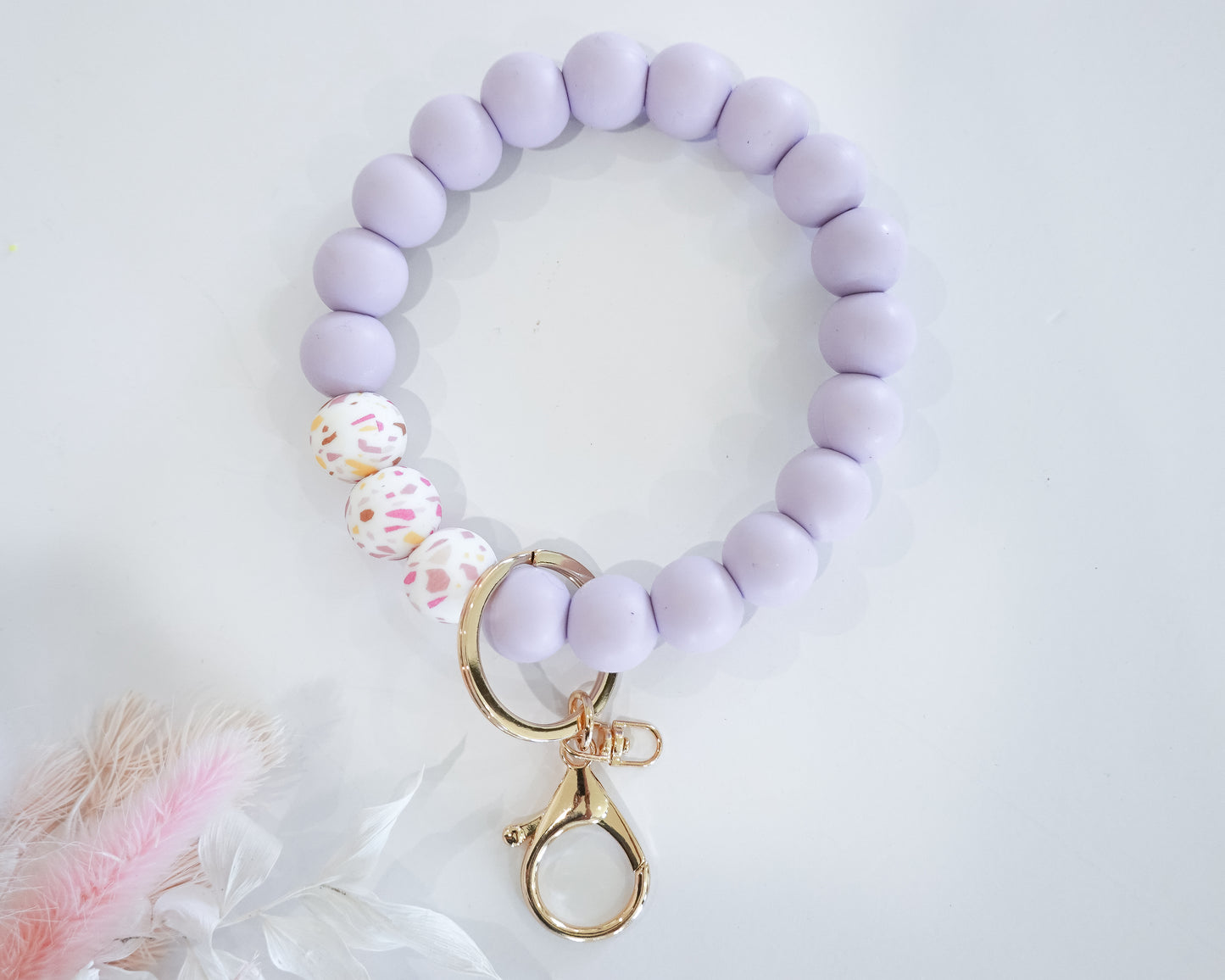 Lilac Terrazzo Wristlet