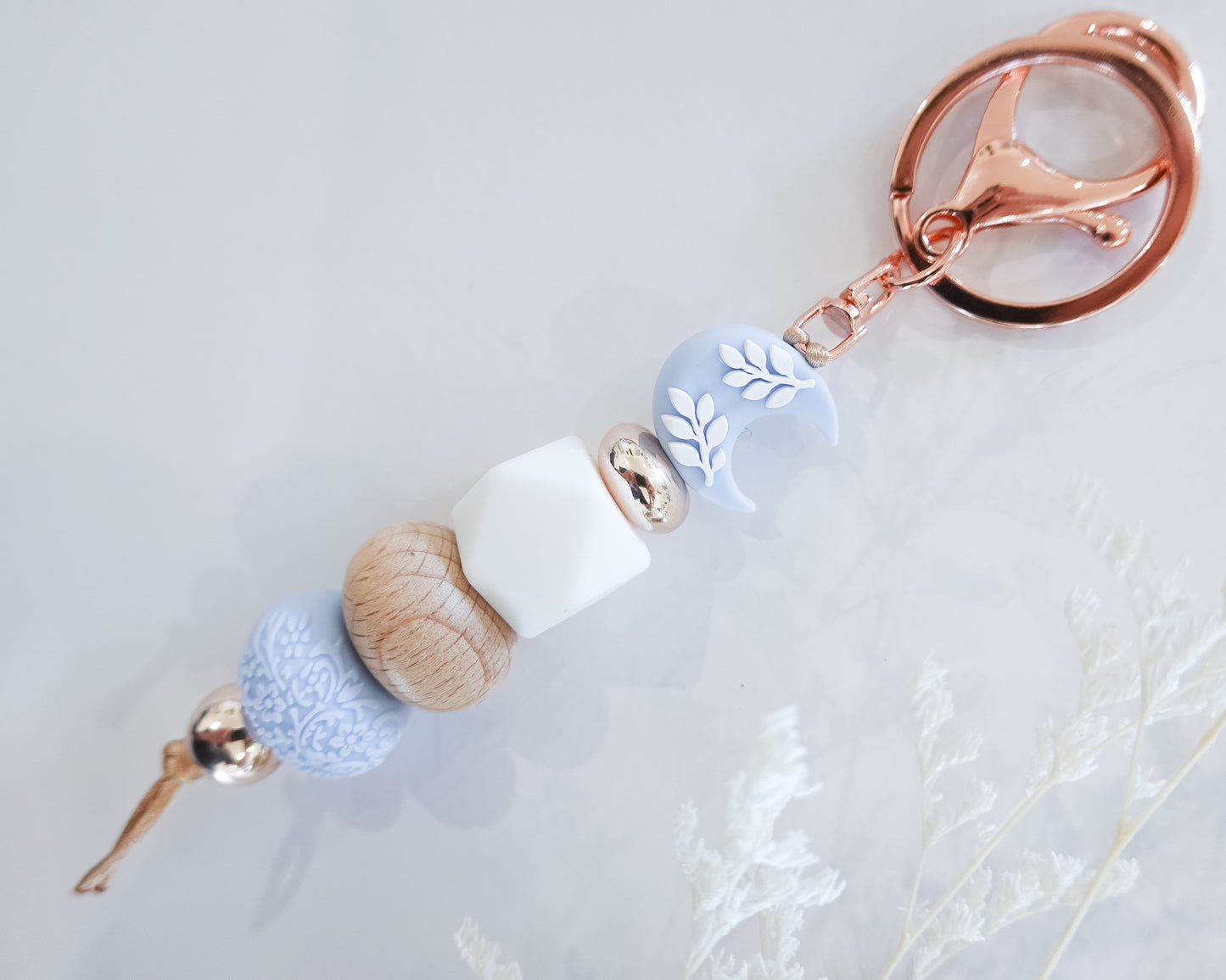 Luna Moon Blue Keyring