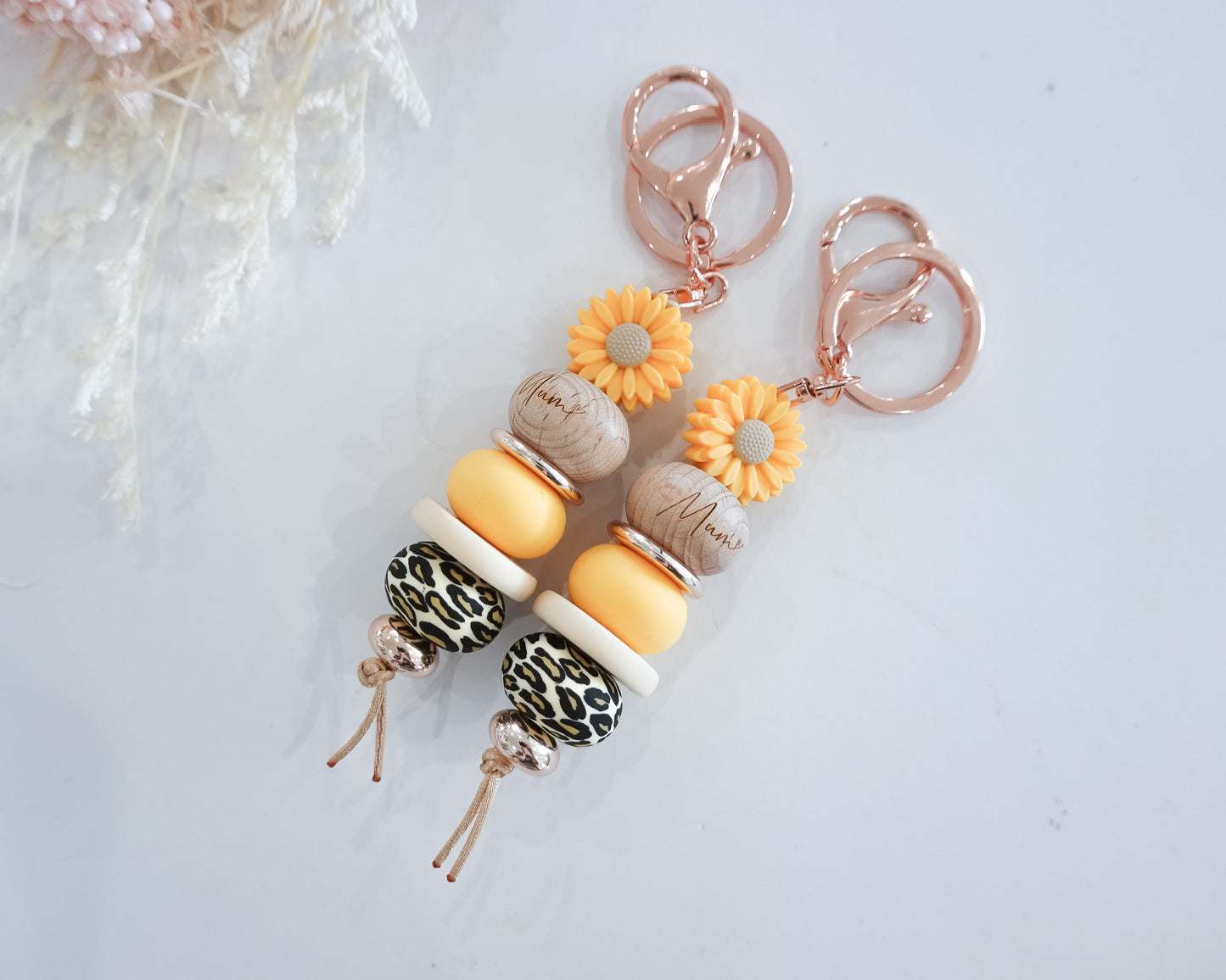 Marigold Daisy Mum Keyring