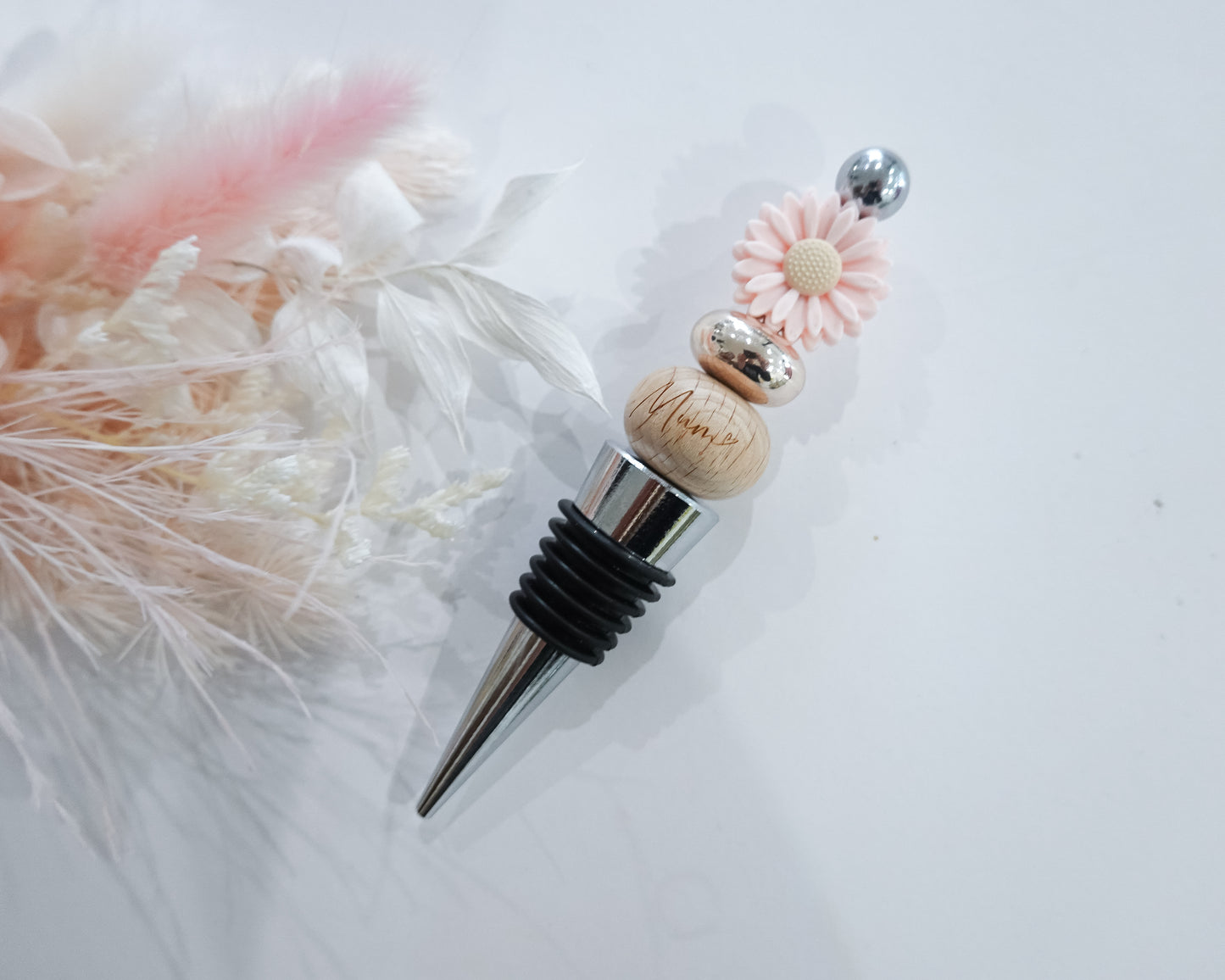 Pink Daisy Wine Stopper