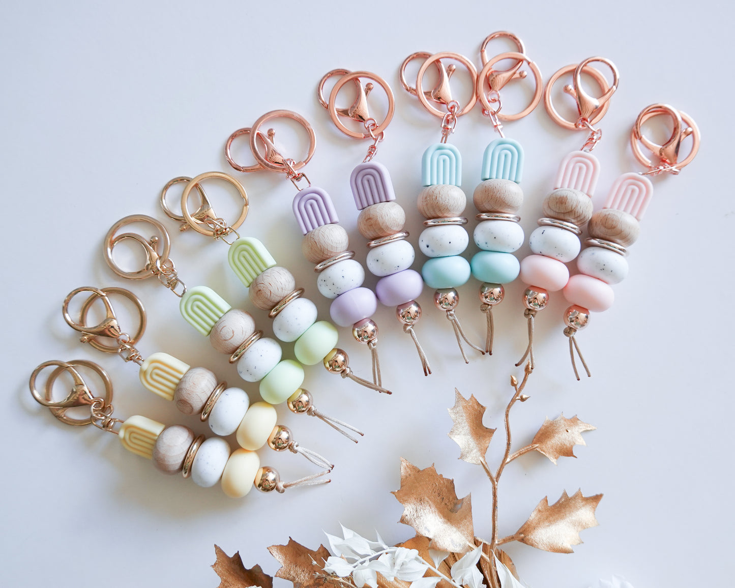 Pastel Arch Keyrings