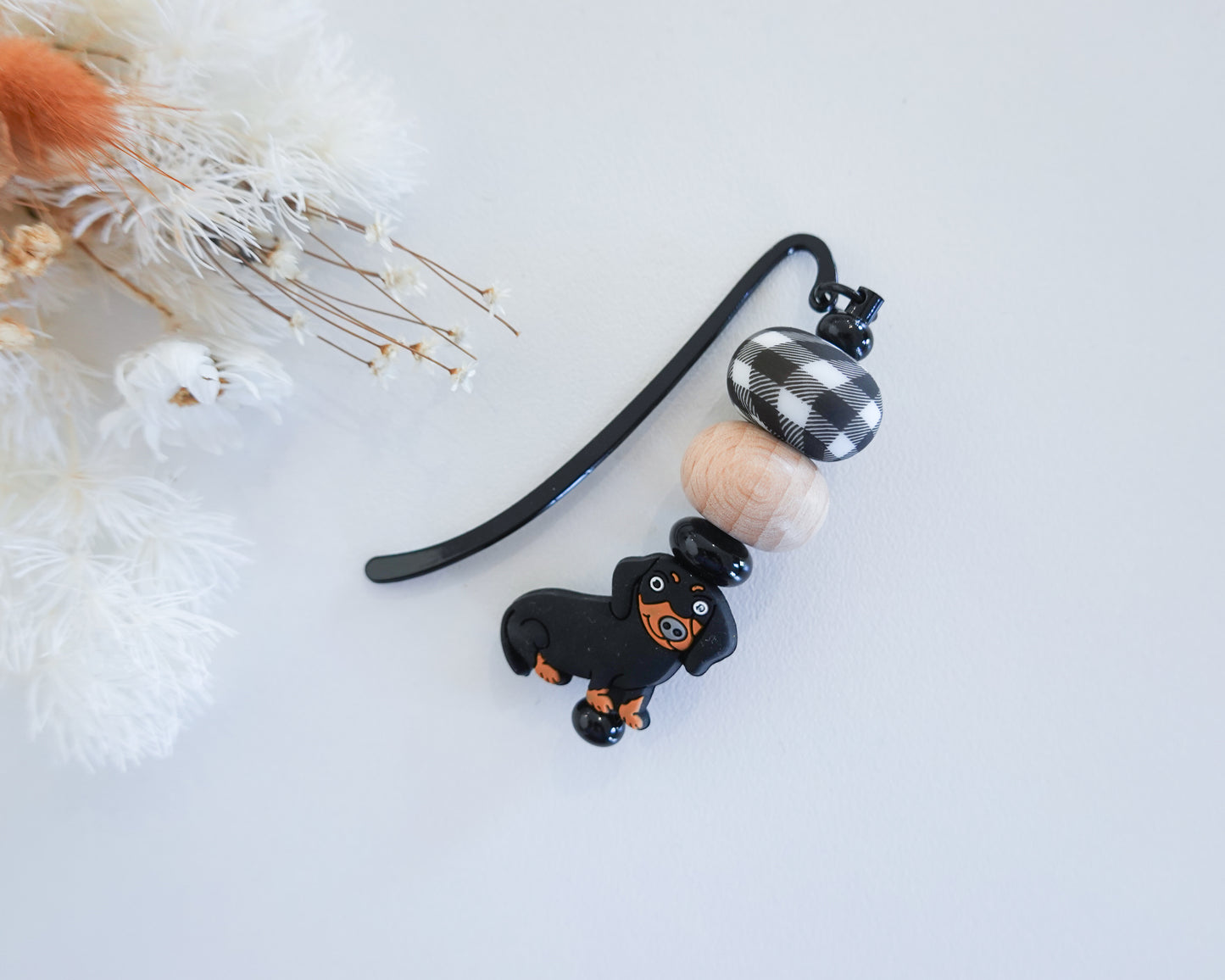 Dachshund Black Bookmark