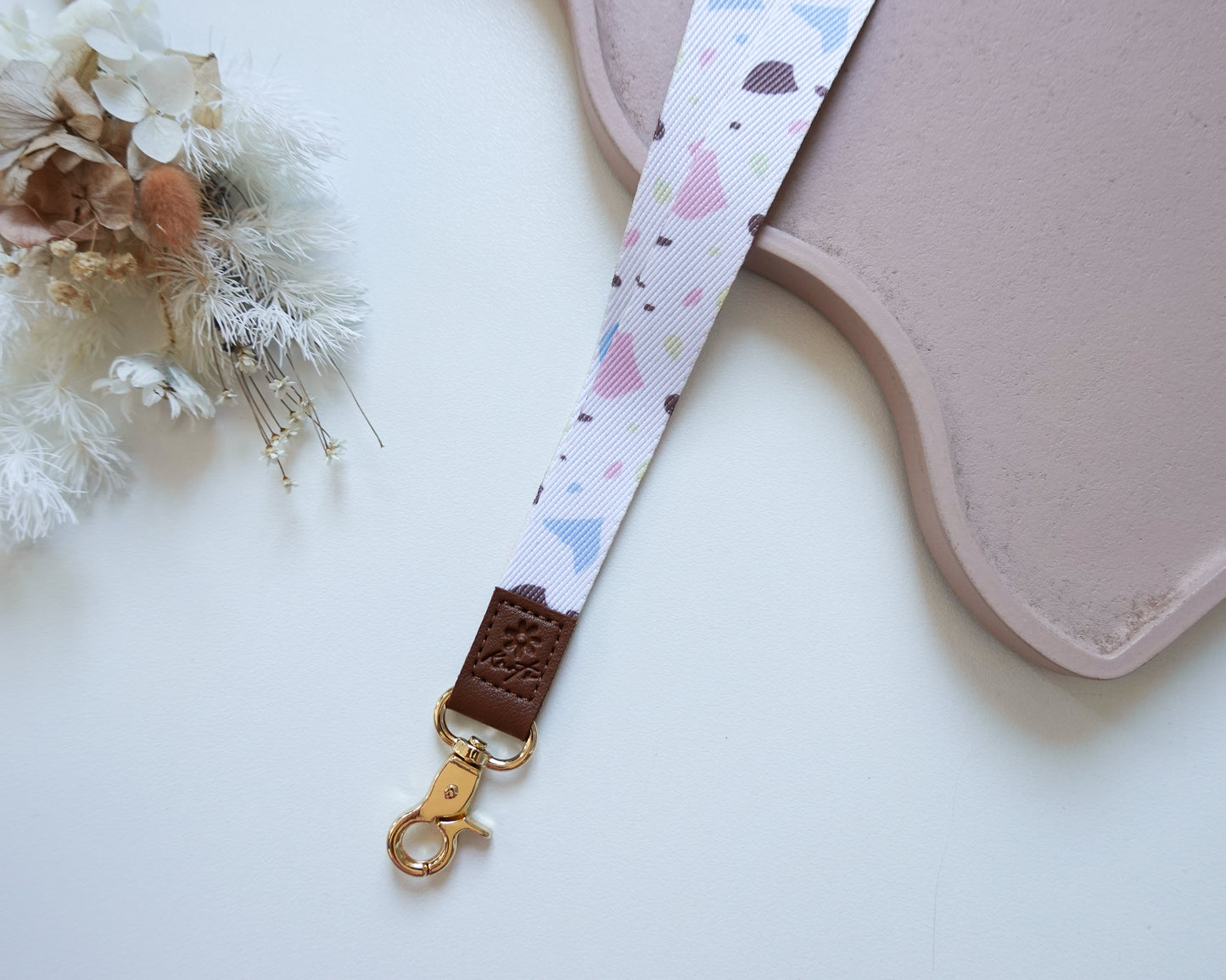 Terrazzo Fabric Lanyard