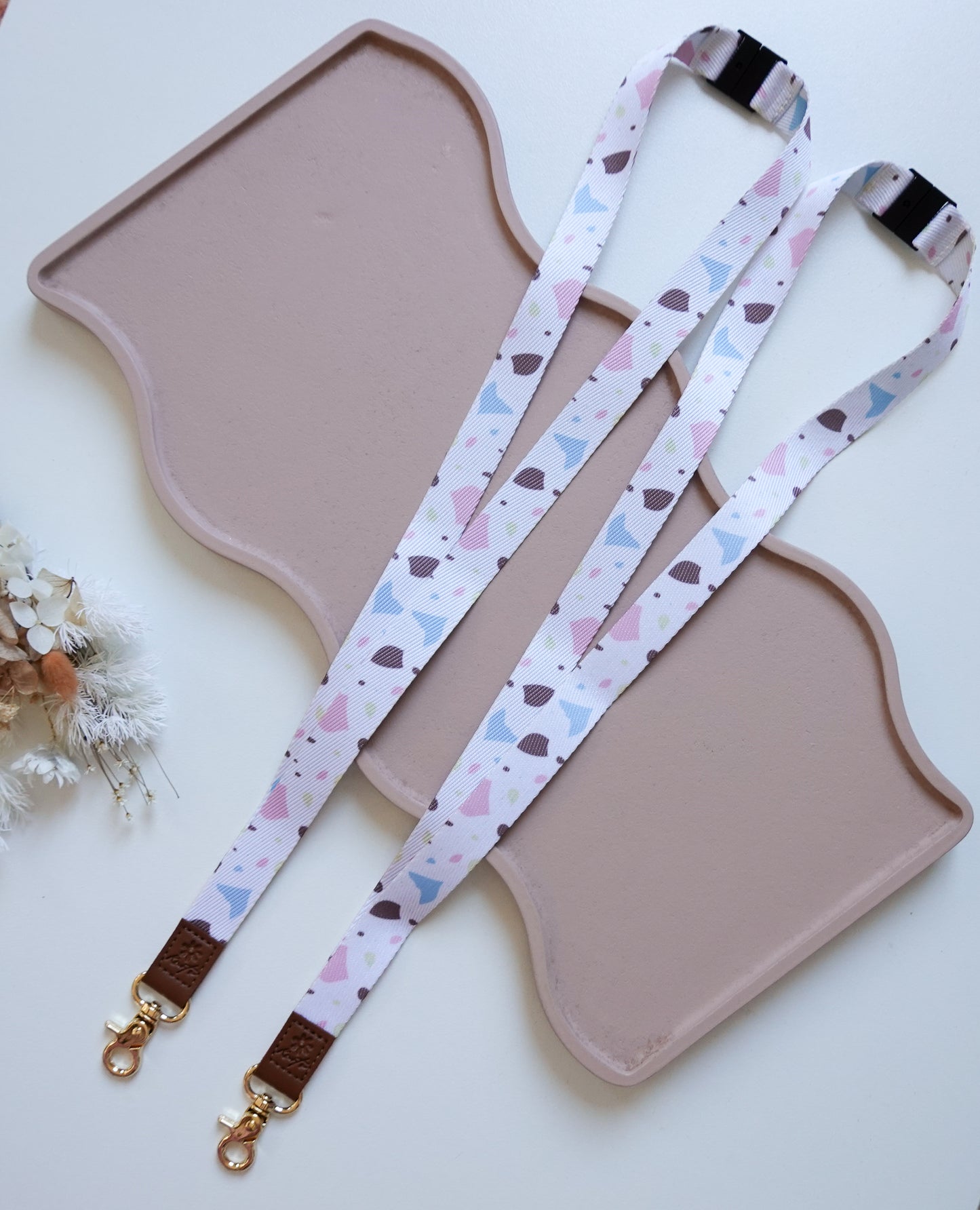 Terrazzo Fabric Lanyard