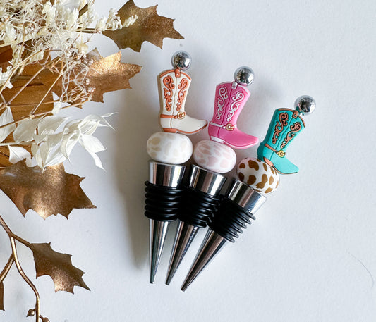 Western Boot Wine Stoppers